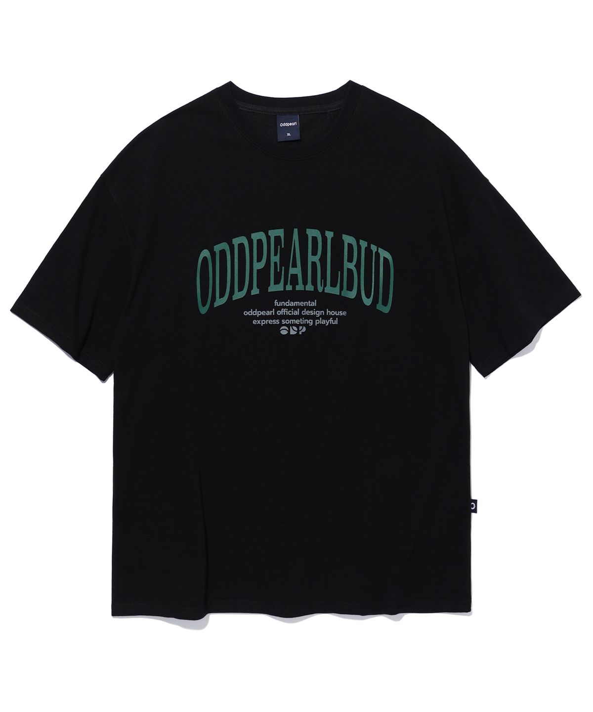 오드펄(ODDPEARL) arc logo t-shirt(black)
