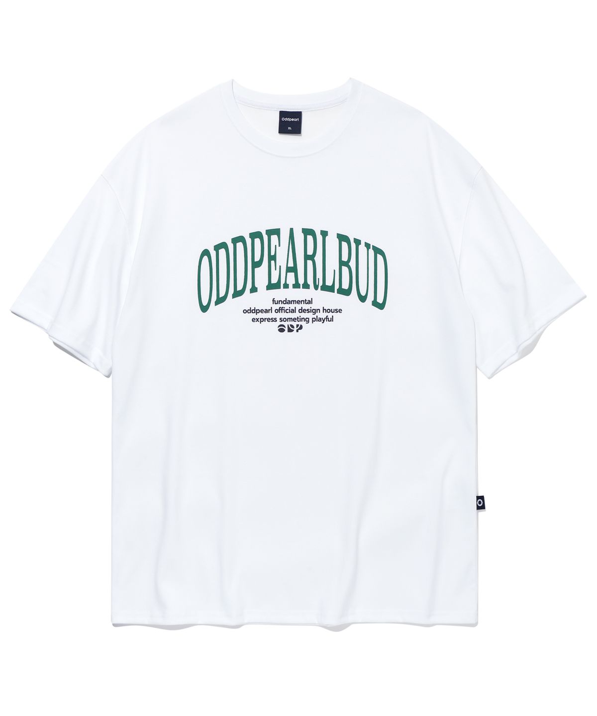 오드펄(ODDPEARL) arc logo t-shirt(white)002