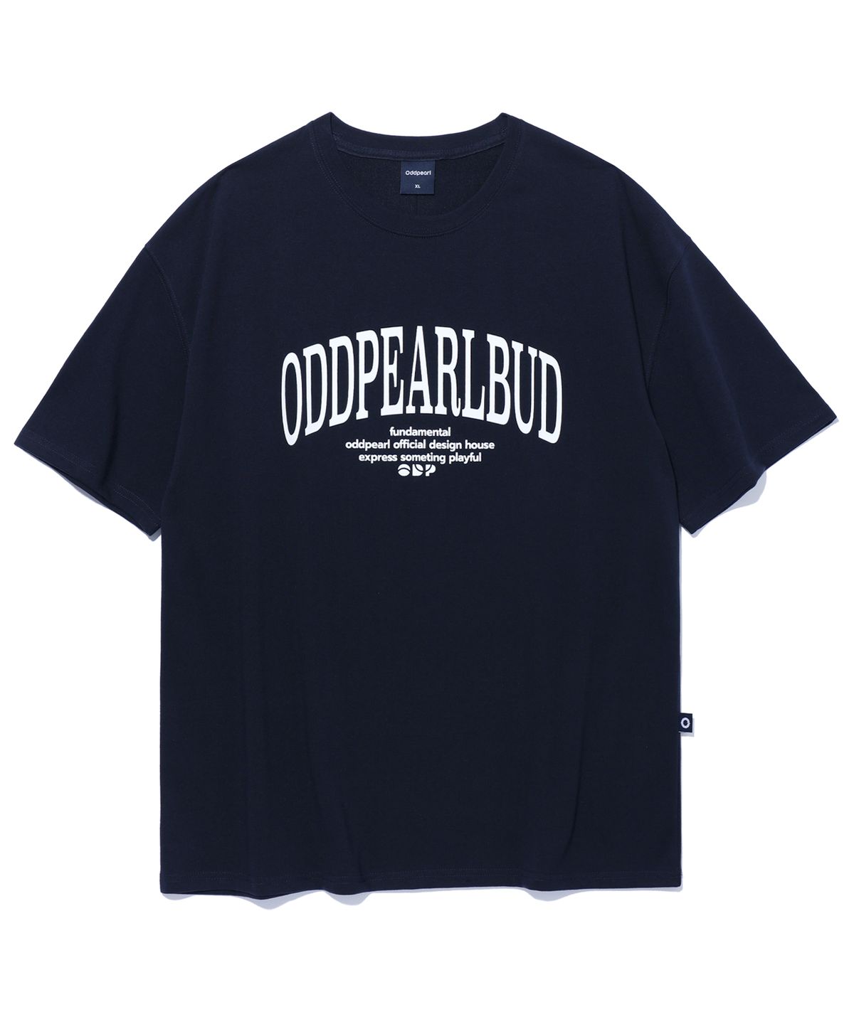 오드펄(ODDPEARL) arc logo t-shirt(Navy)