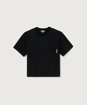 오버핏 포켓 티셔츠_블랙