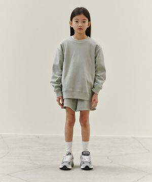 버티칼 피케 스웻셔츠_미스트 그린