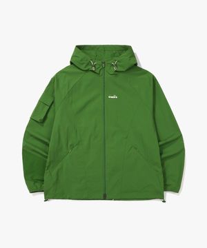 몬텔로 프리즈 후드 자켓 OLIVE