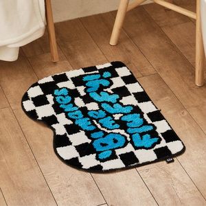 욕실 발 매트 (체커보드 블랙)