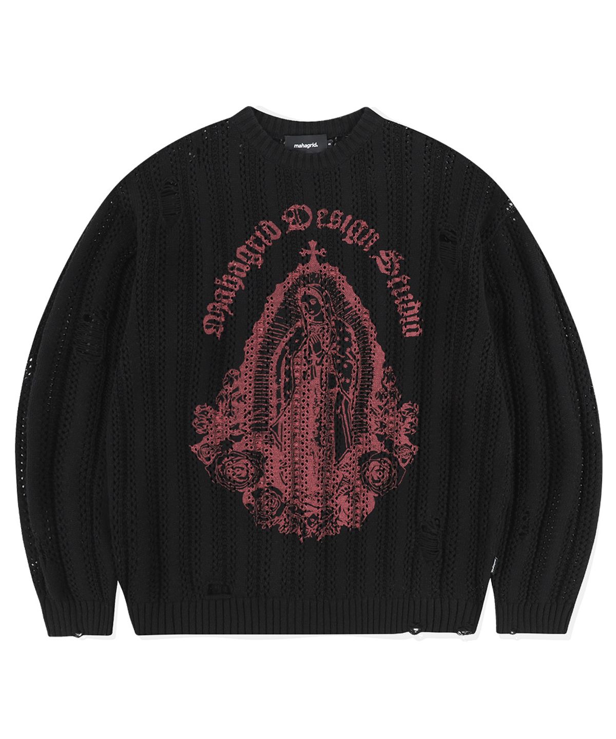 마하그리드(MAHAGRID) BLESSED MESH KNIT BLACK(MG2ESMK601A)