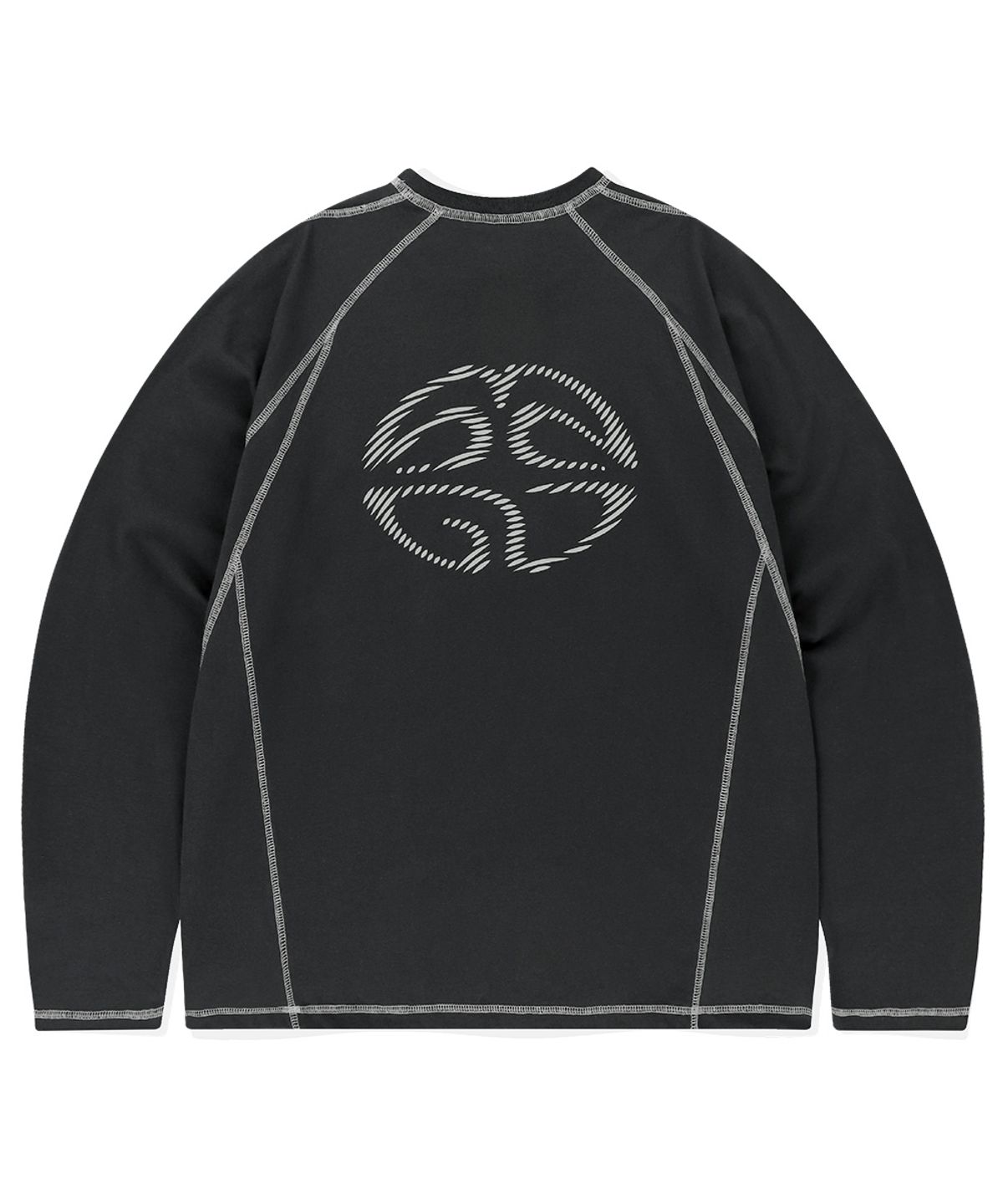 마하그리드(MAHAGRID) CURVED STITCH LS TEE CHARCOAL(MG2ESMT565A)