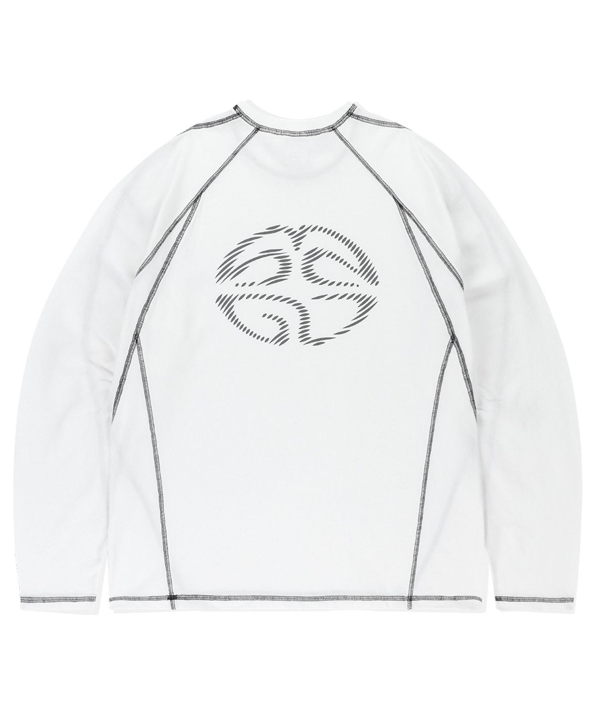 마하그리드(MAHAGRID) CURVED STITCH LS TEE WHITE(MG2ESMT565A)