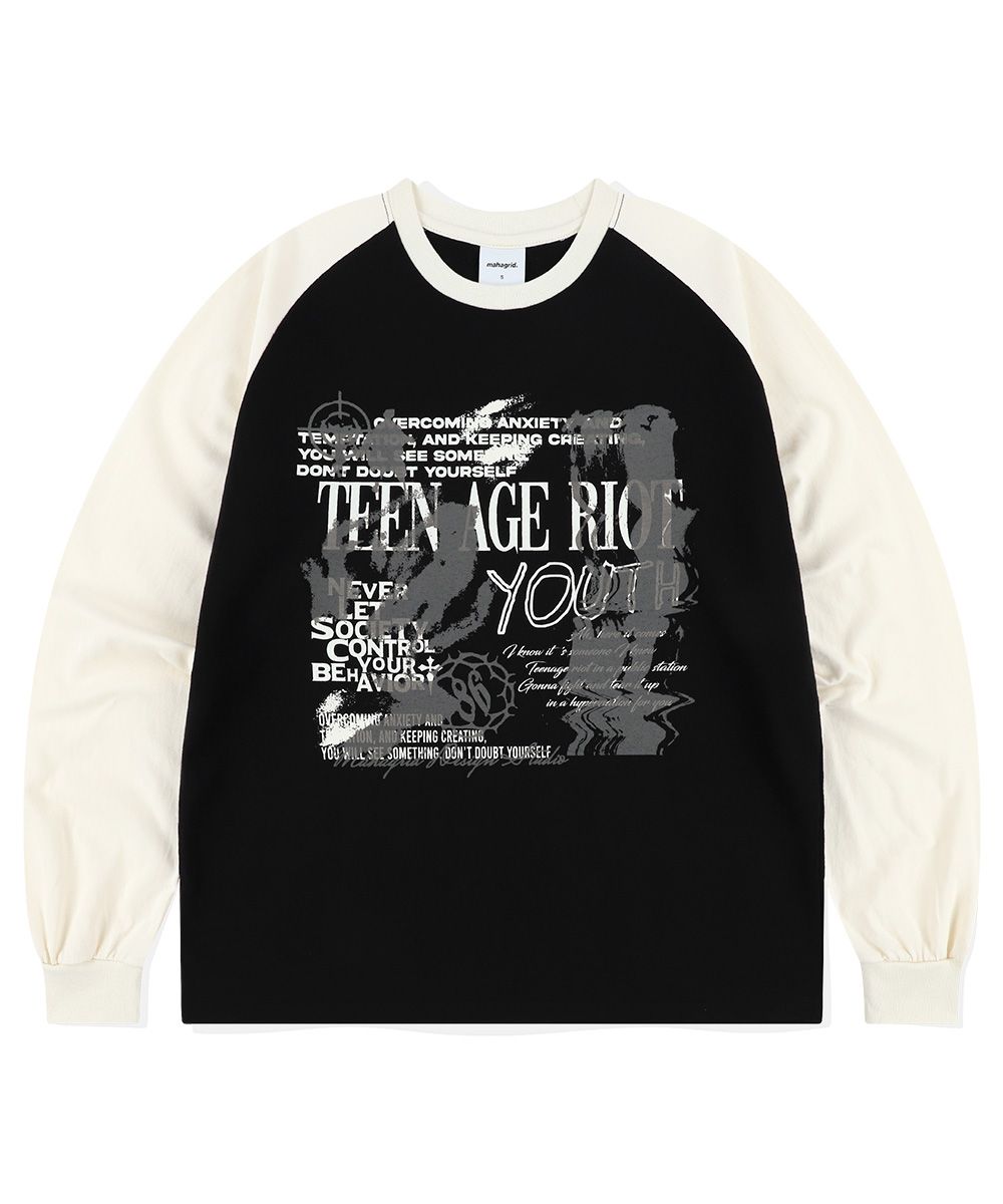 【mahagrid】24SS★ YOUTH RAGLAN LS TEE MUSINSA | MAHAGRID YOUTH RAGLAN LS TEE BLACK(MG2ESMT566A)