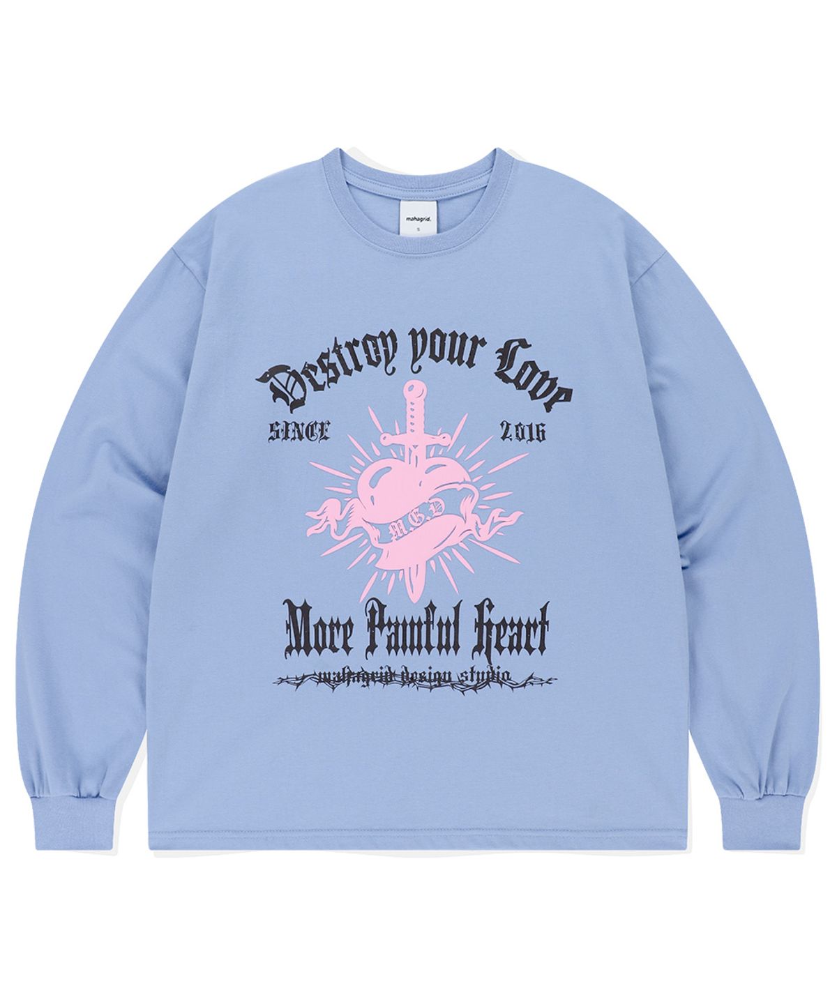 마하그리드(MAHAGRID) PAINFUL LS TEE SKYBLUE(MG2ESMT563A)