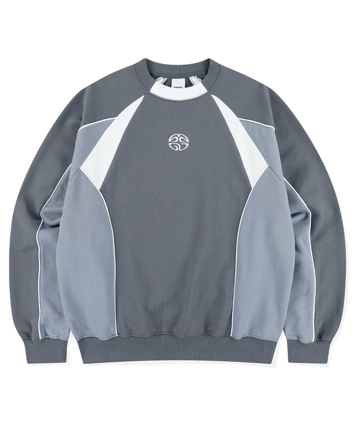 마하그리드(MAHAGRID) TRACK PIPING SWEATSHIRT BLUE(MG2ESMM453A)
