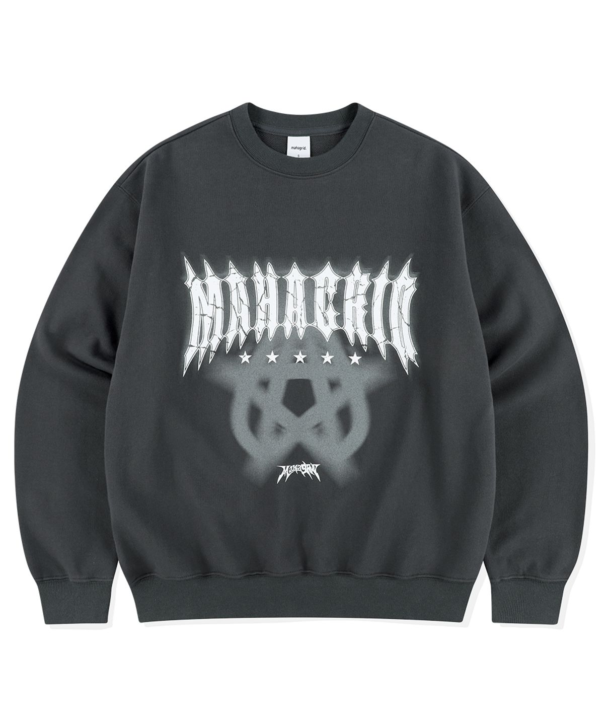 마하그리드(MAHAGRID) STAR LOGO SWEATSHIRT CHARCOAL(MG2ESMM454A)