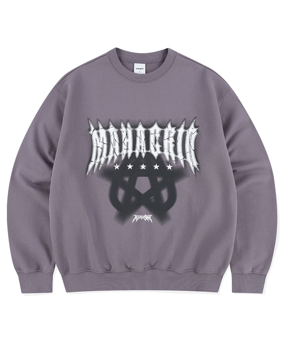 마하그리드(MAHAGRID) STAR LOGO SWEATSHIRT PURPLE(MG2ESMM454A)