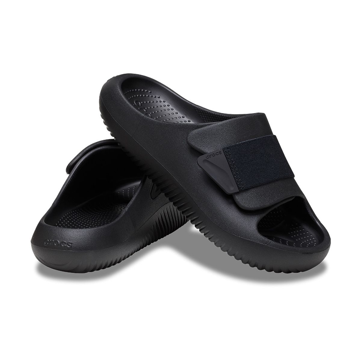 크록스(CROCS) 공용 멜로우 럭스 리커버리 슬라이드 BK (24SUSD209413)