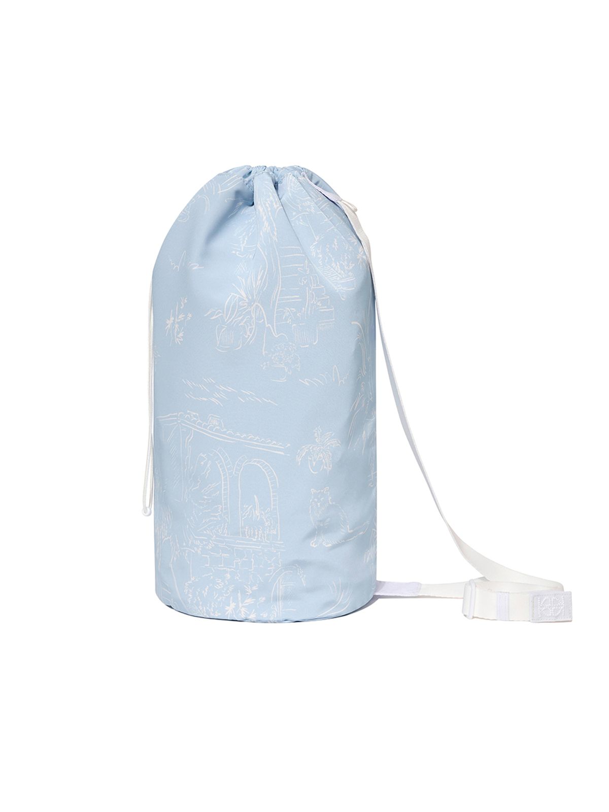 기준(KIJUN) Drawing Sport Bag UNISEX Print Sky Blue