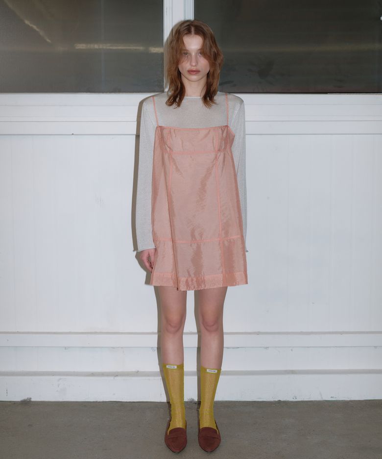 SHEER BUSTIER OPS_PEACH