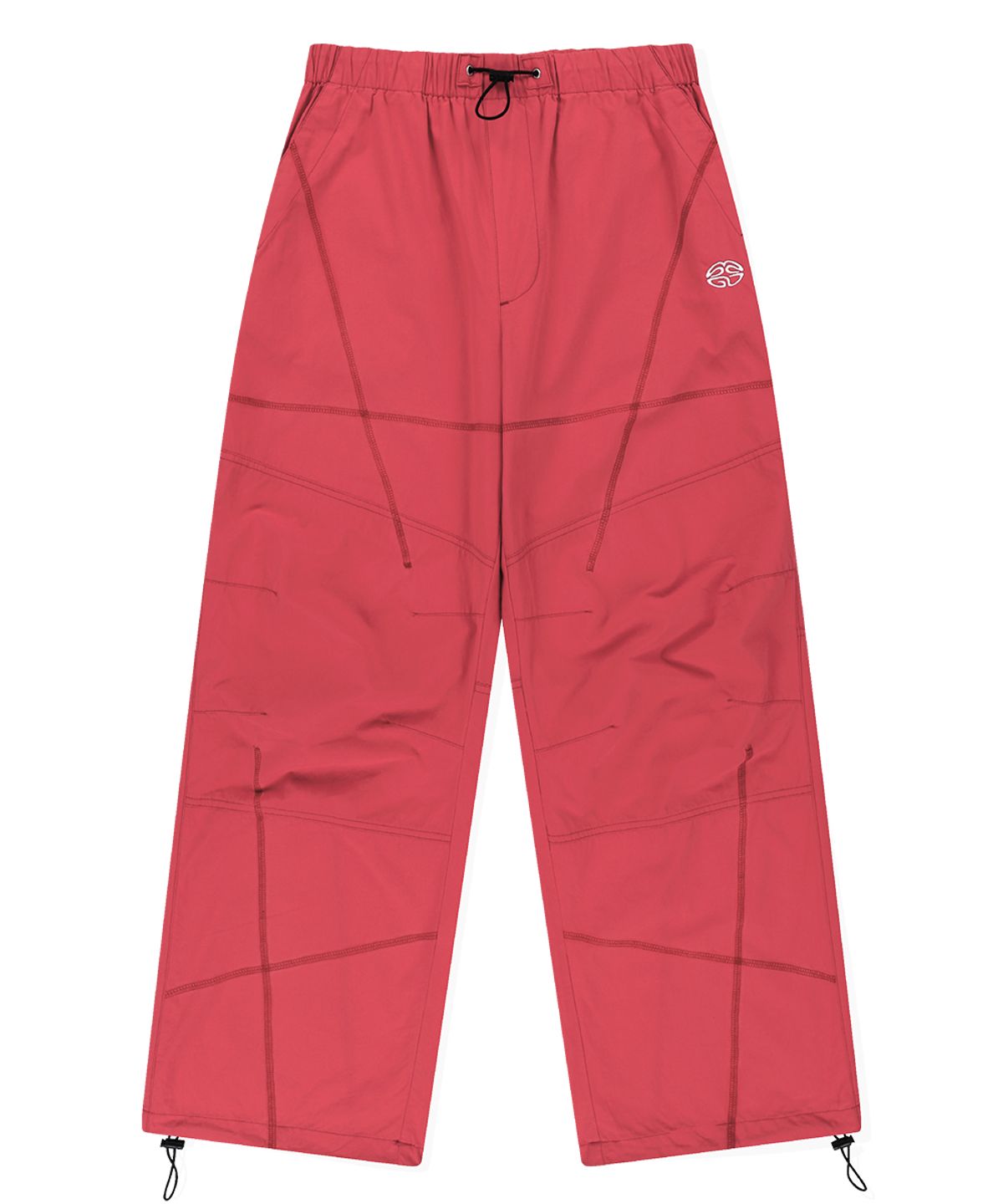마하그리드(MAHAGRID) COVER STITCH PARACHUTE PANT RED(MG2ESMPA11A)