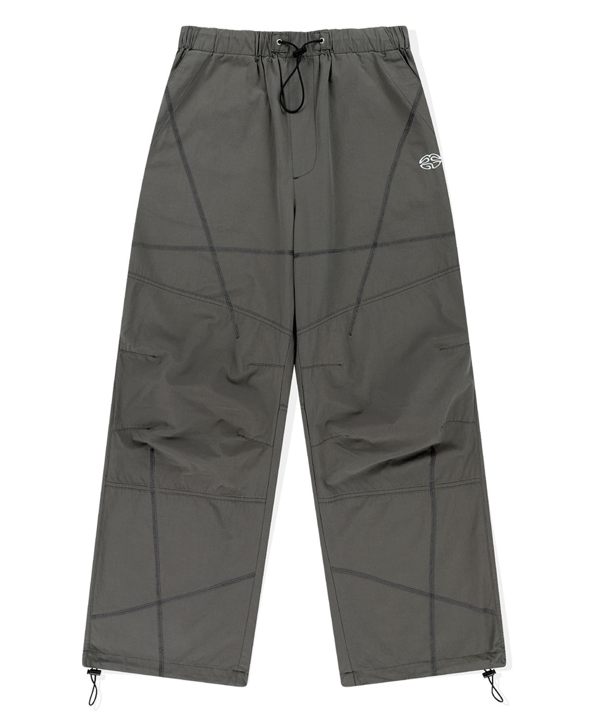 마하그리드(MAHAGRID) COVER STITCH PARACHUTE PANT BLACK(MG2ESMPA11A)