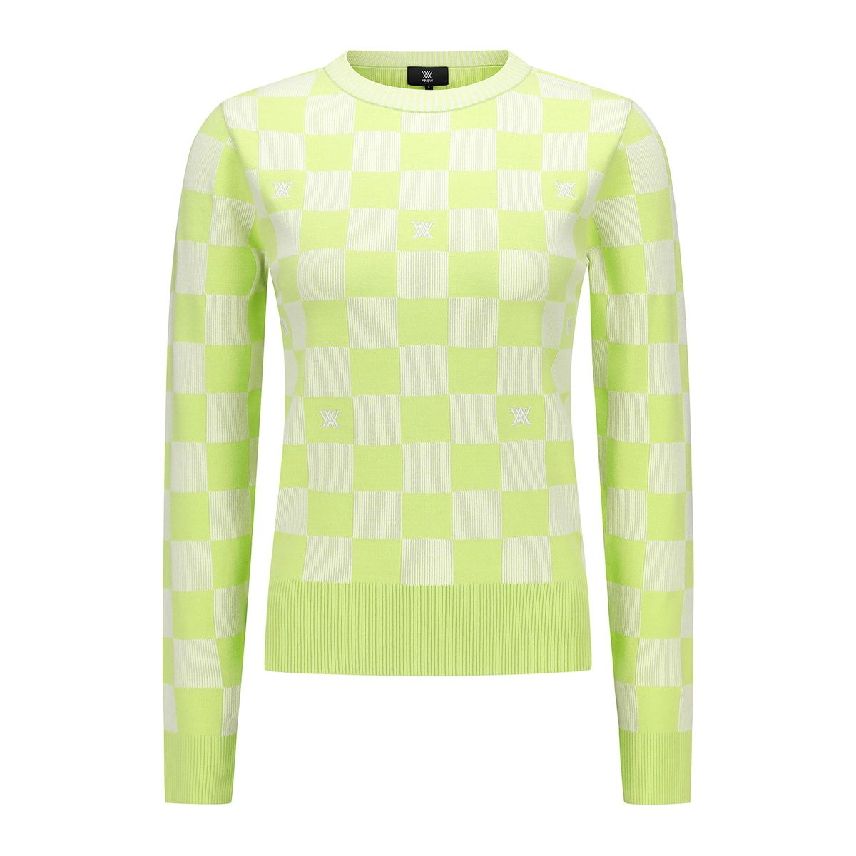 어뉴골프(ANEW GOLF) WOMEN CHECK BOARD PULLOVER_LI