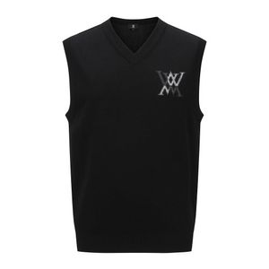 MEN CHECK BOARD V NECK VEST_BK