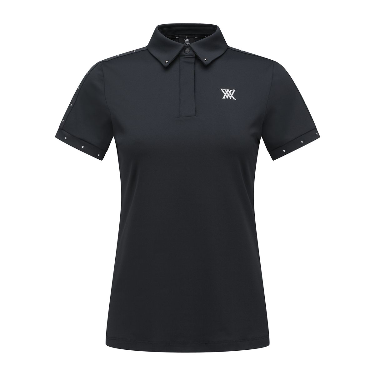 어뉴골프(ANEW GOLF) WOMEN BACK TRIANGULAR POINT SHORT T-SHIRT_BK