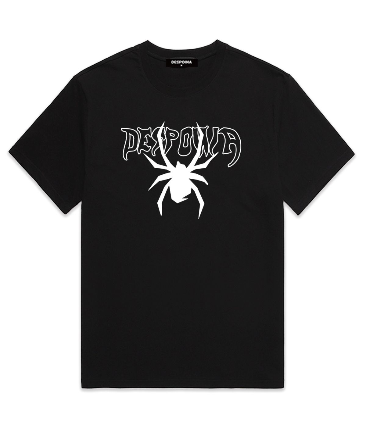 우즈(OUSE) Spider logo 오버핏 반팔 티셔츠 (DS013) 블랙