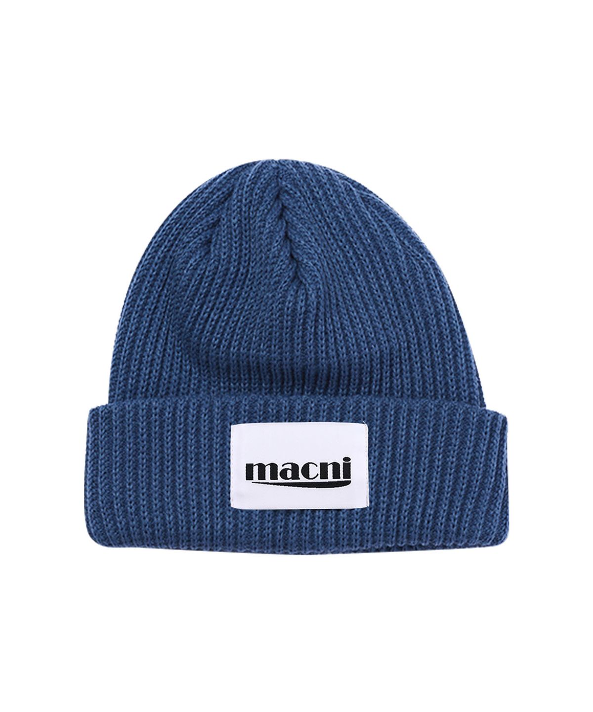 마크니(MACNI) HEAVY KNIT BEANIE_BLUE