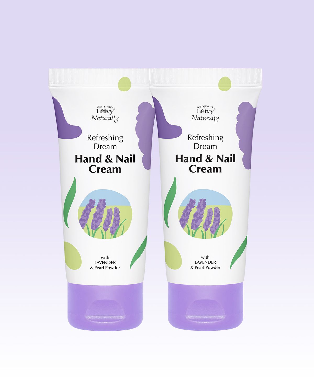 레이비(LEIVY) 라벤더 핸드&네일크림 50ml 2개