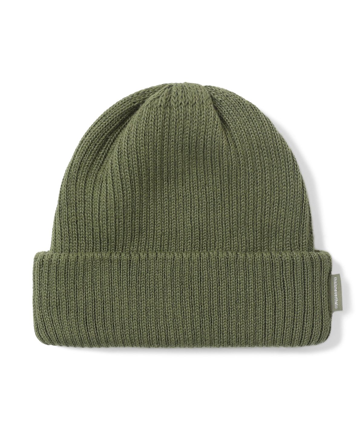 디스이즈네버댓(THISISNEVERTHAT) T-Logo Short Beanie Khaki