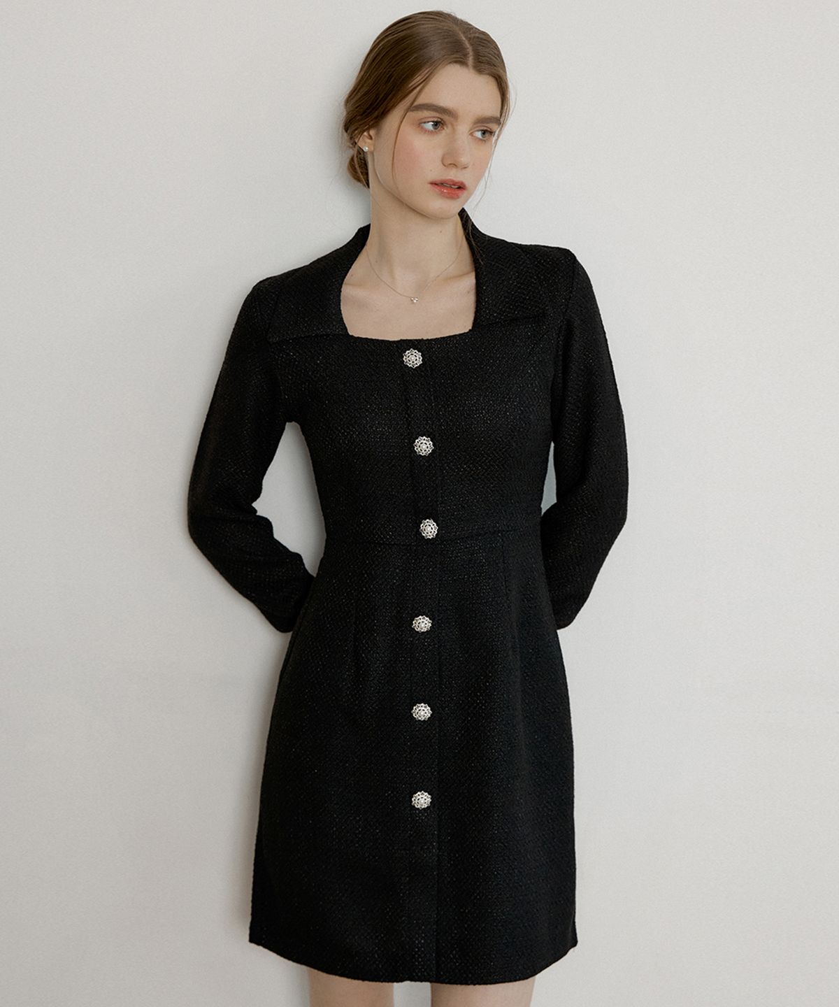 리올그(REORG) RANUN TWEED OPS BLACK
