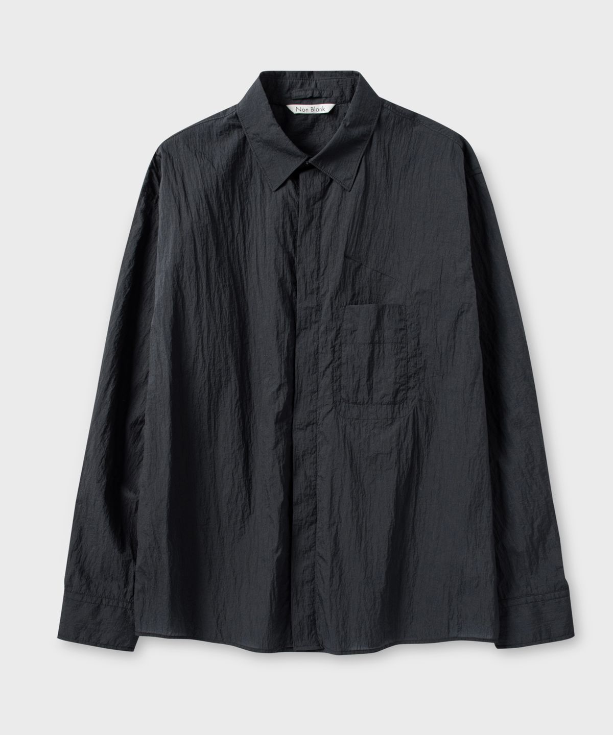 넌블랭크(NONBLANK) 윈드 브레이크 셔츠_DARK GREY
