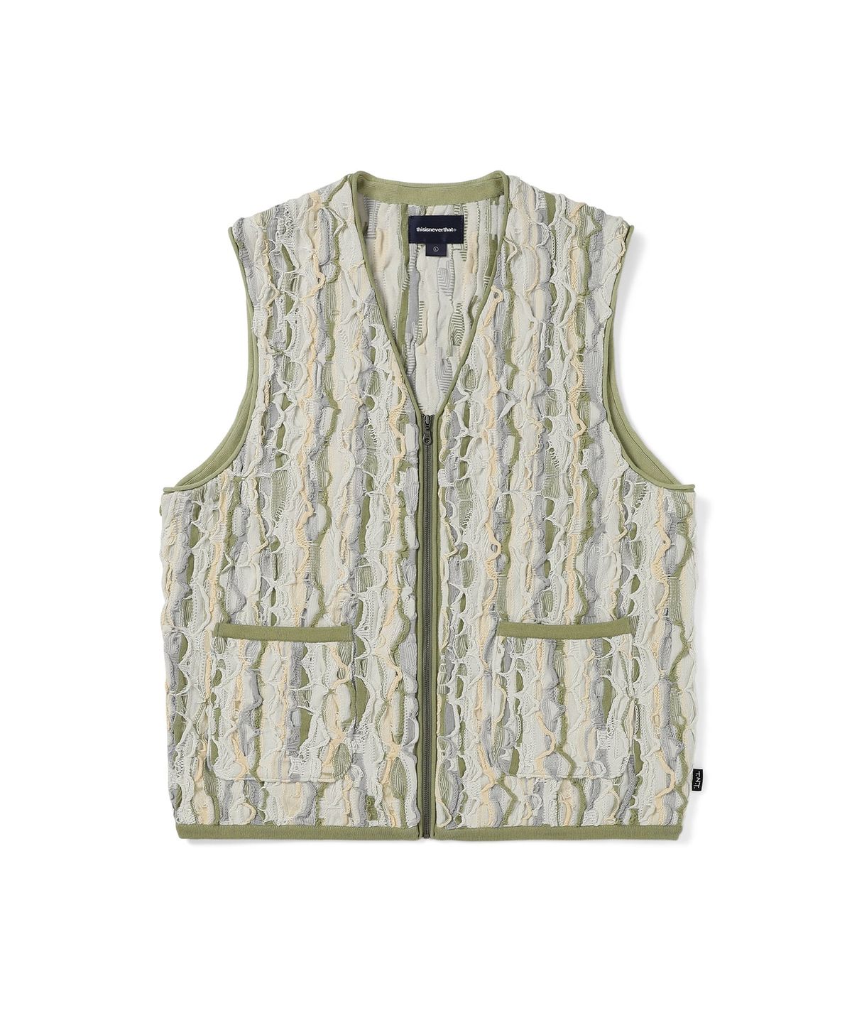 디스이즈네버댓(THISISNEVERTHAT) 3D Cable Knit Vest Beige