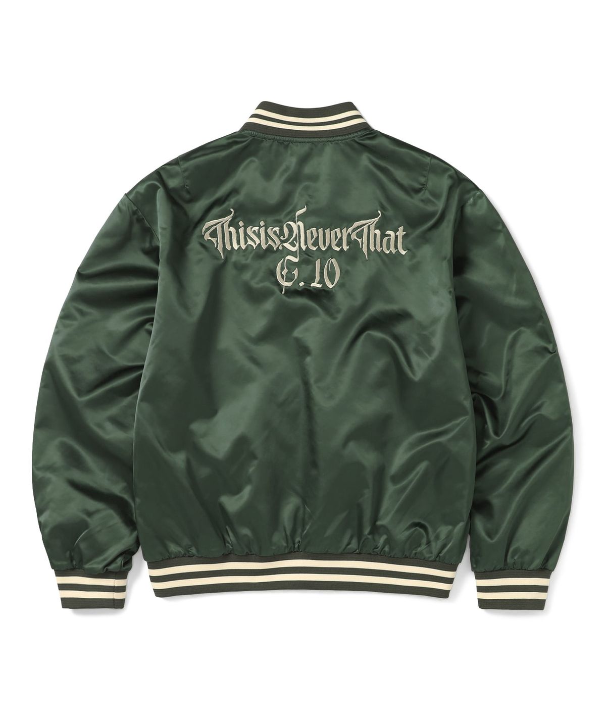 디스이즈네버댓(THISISNEVERTHAT) Satin Jacket Olive