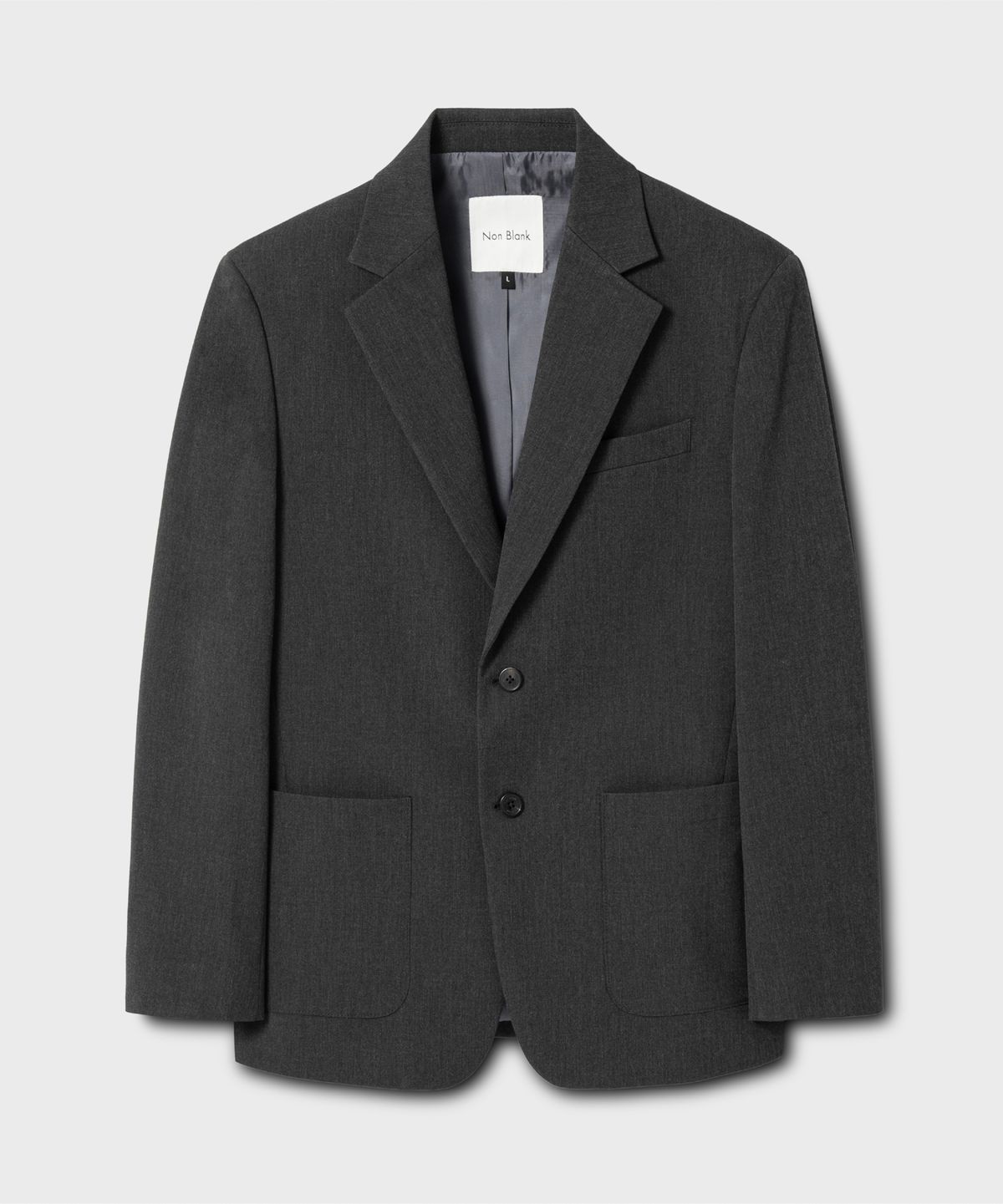 넌블랭크(NONBLANK) 스포츠 블레이저 자켓_CHARCOAL GREY