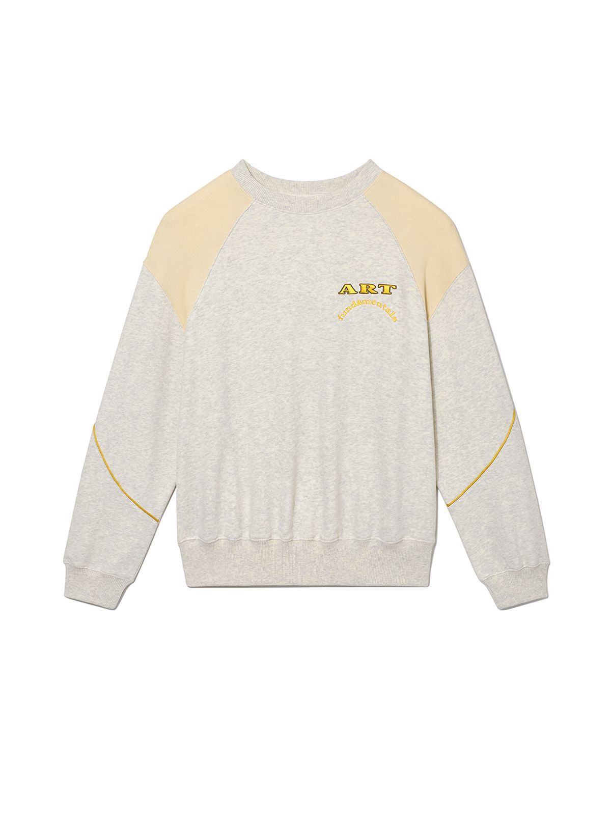 기준(KIJUN) Art School Pullover UNISEX Melange Oatmeal Cream