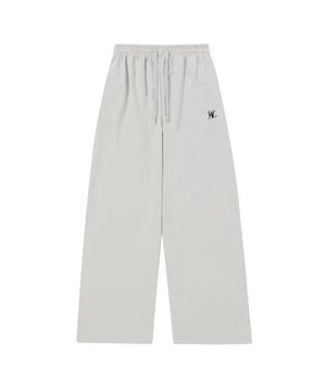 Signature relax wide pants - LIGHT GREY