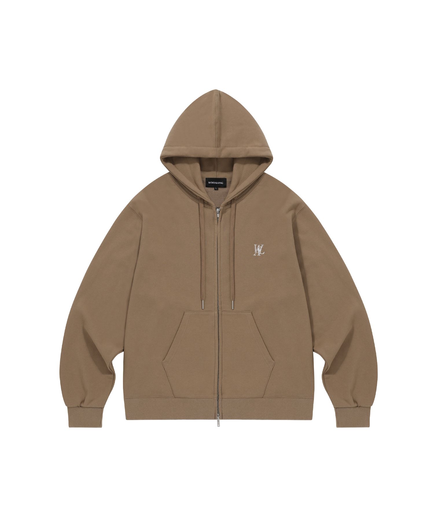 wooalong signature hood zip_up grey m 【公式通販】