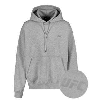 [지코 착용] UFC 리플렉티브 로고 오버핏 후드티 멜란지그레이 U2HDV1308MG