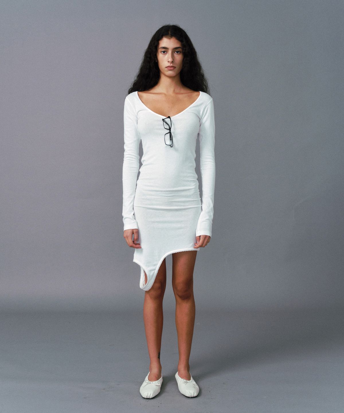 에스이오(s/e/o) DOUBLE LAYERED LACE TOP_IVORY