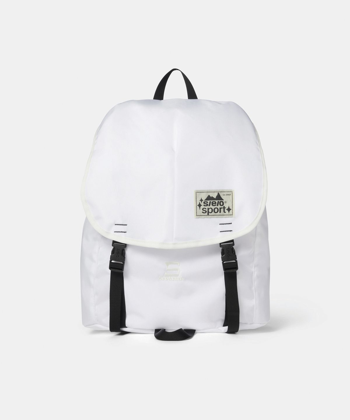 에스이오(s/e/o) DRAWSTRING NYLON BACKPACK_WHITE