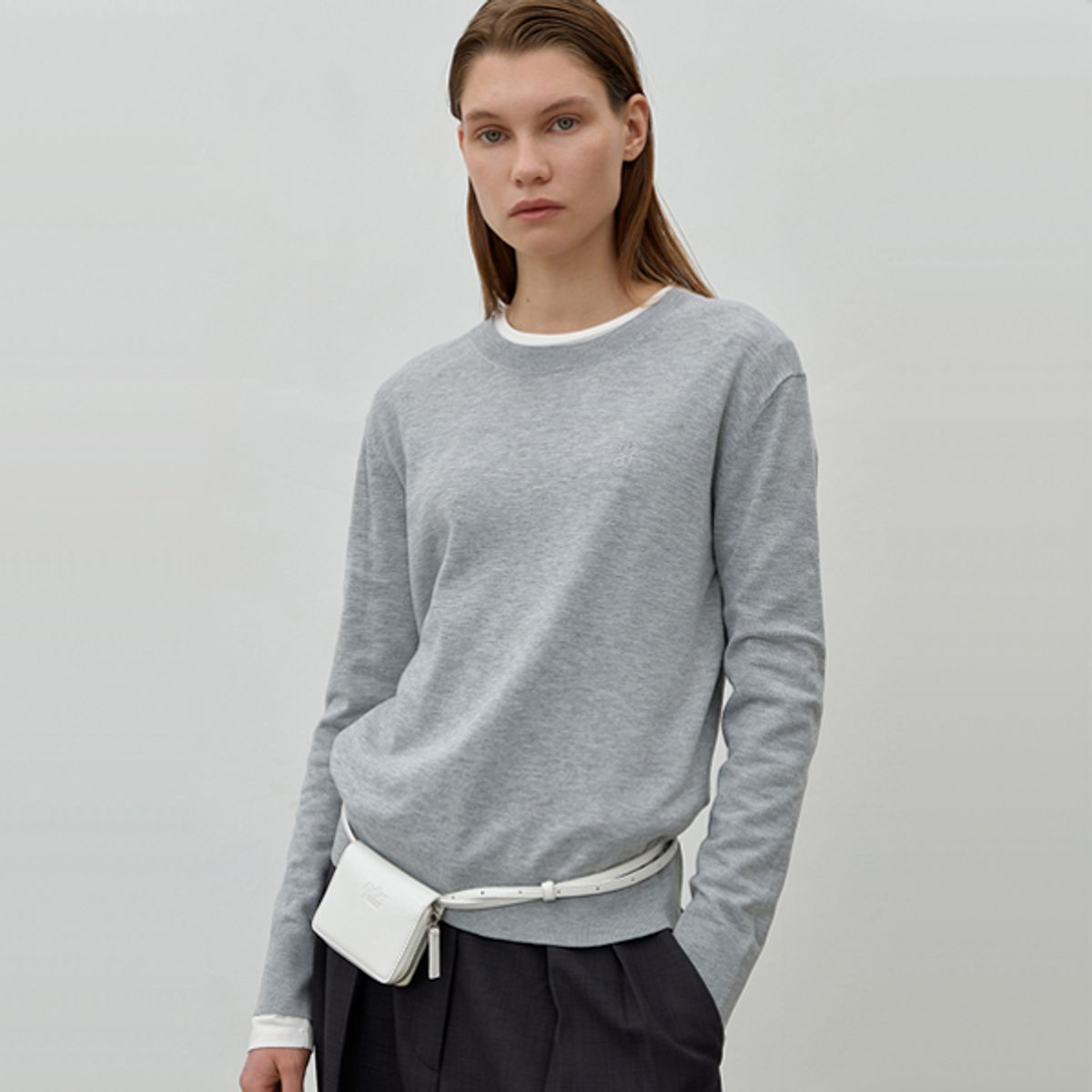 아틀리에 나인(ATELIER NAIN) ESSENTIAL OVERFIT ROUND NECK KNIT(T-6784)
