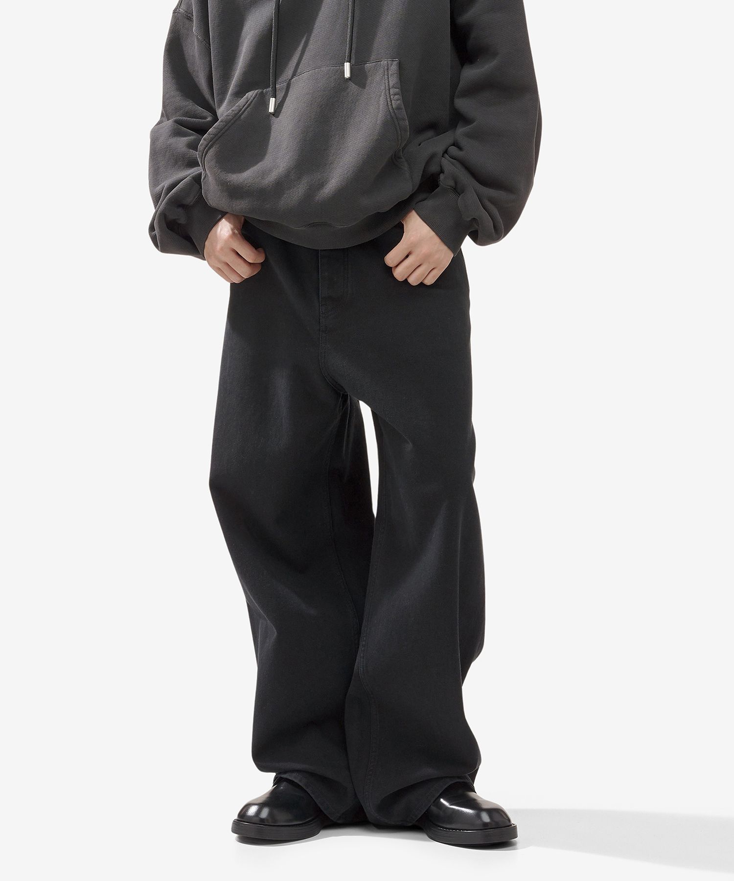 MUSINSA公式 | BALENCIAGA ストレートバギーデニムパンツ - ブラック 