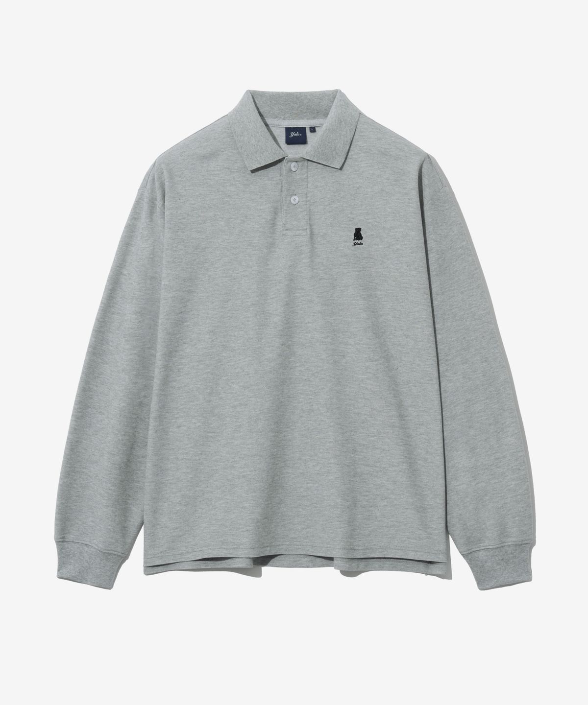 예일(YALE) OVERSIZED HERITAGE DAN QUICK DRY PIQUE POLO SHIRT GRAY