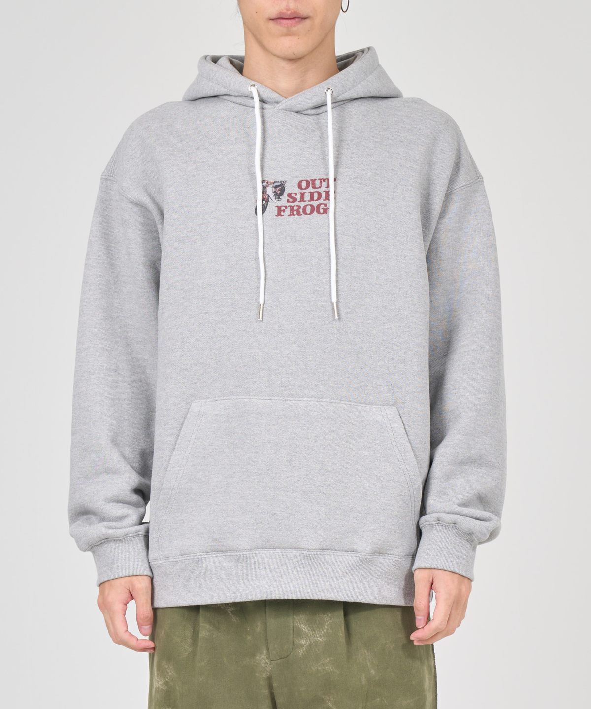 아웃사이드프로그(OUTSIDE FROG) Underbone Hoodie - GRAY