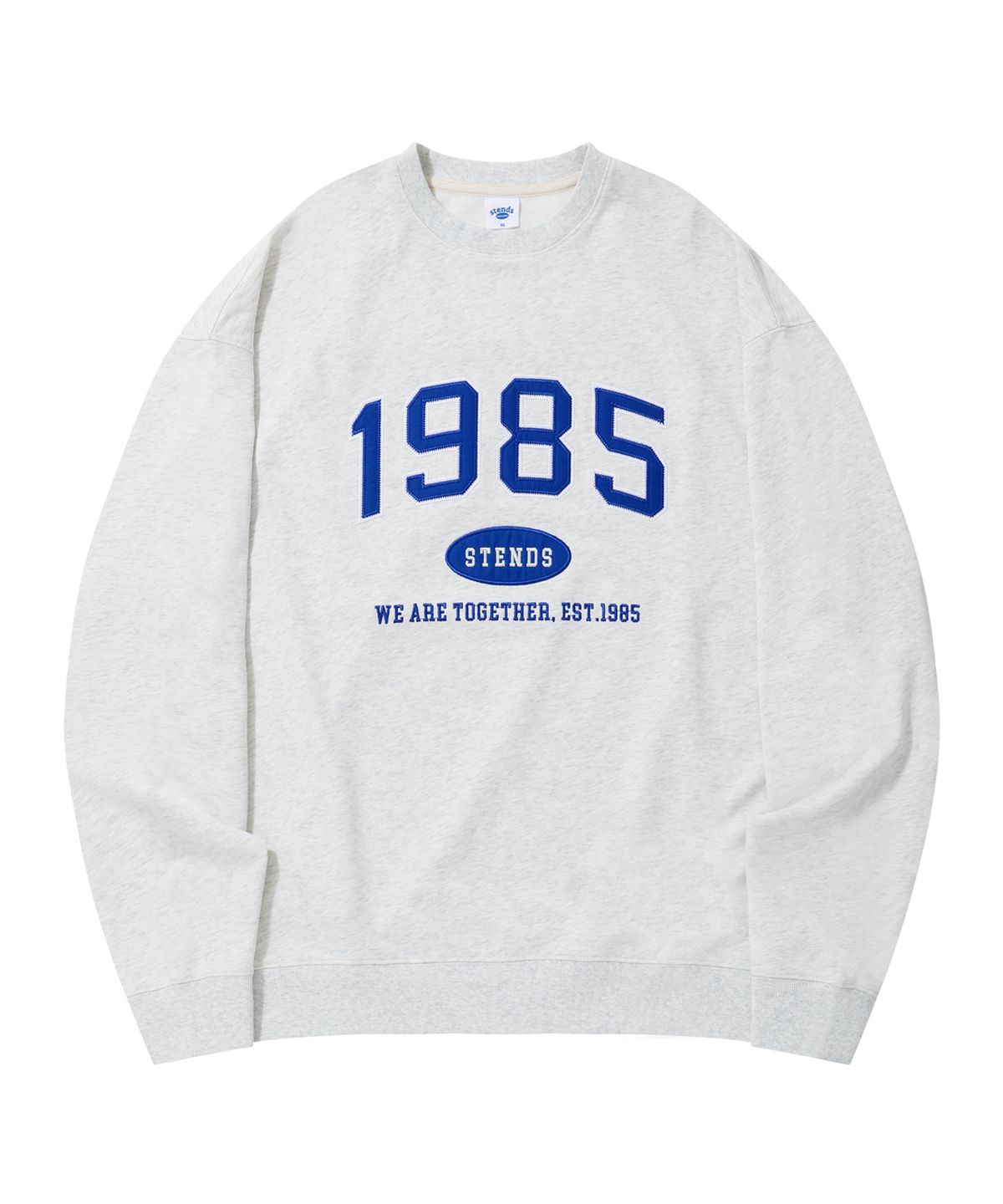 스탠즈(STENDS) [M~4XL] 오리지널 1985 크루넥_멜란지 그레이