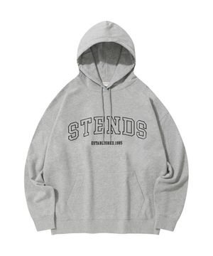 [M~4XL] 오리지널 스트로크 로고 후디_그레이