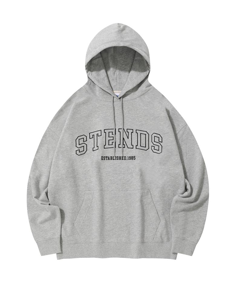[M~4XL] 오리지널 스트로크 로고 후디_그레이