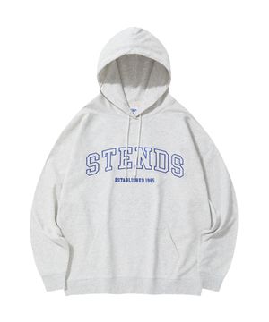 [M~4XL] 오리지널 스트로크 로고 후디_멜란지 그레이