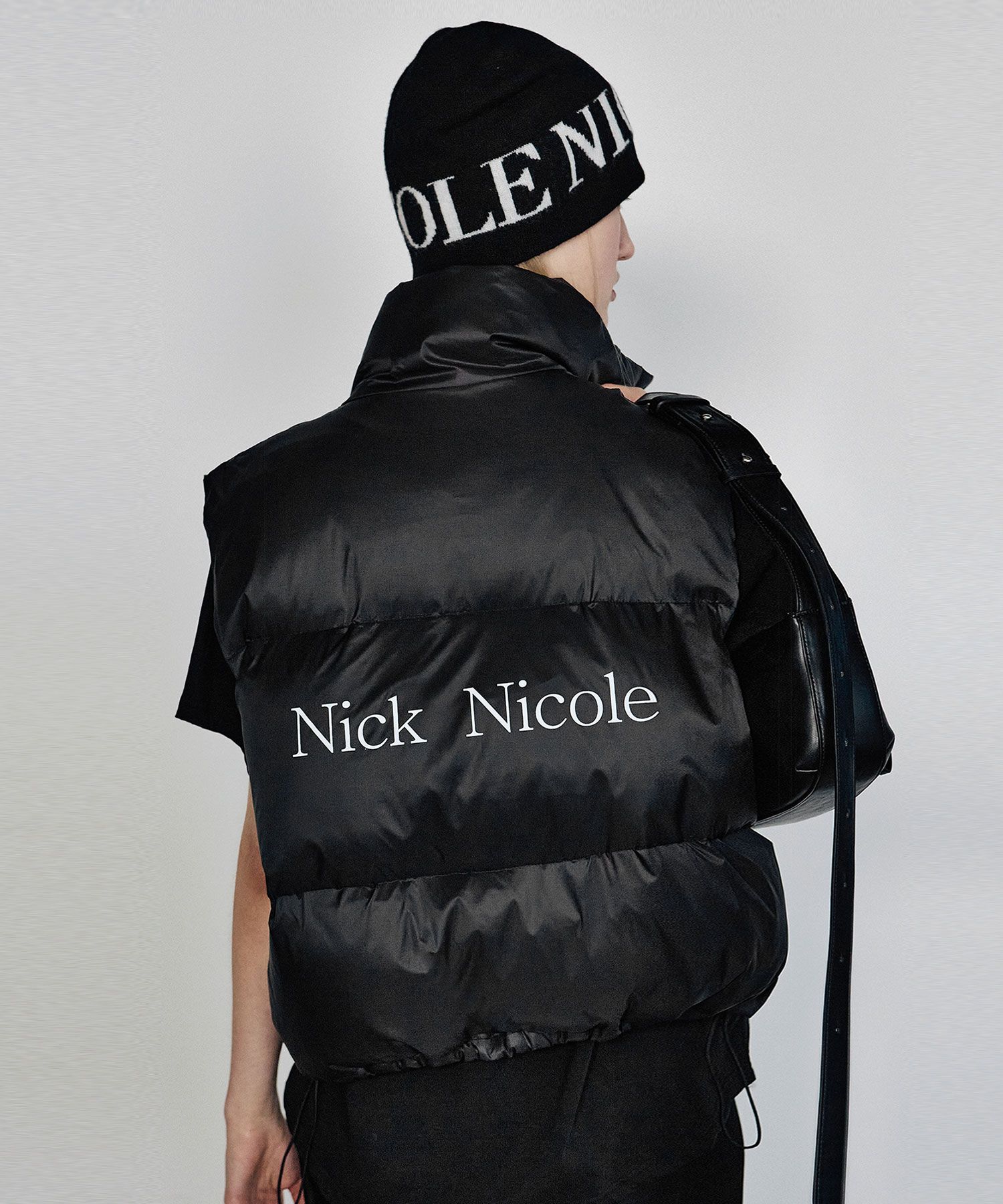 【NICK&NICOLE】CLASSIC STRING MIDI LEATHER PADDING MUSINSA | NICK&NICOLE VINTAGE HALF LEATHER STRING JACKET_BLACK