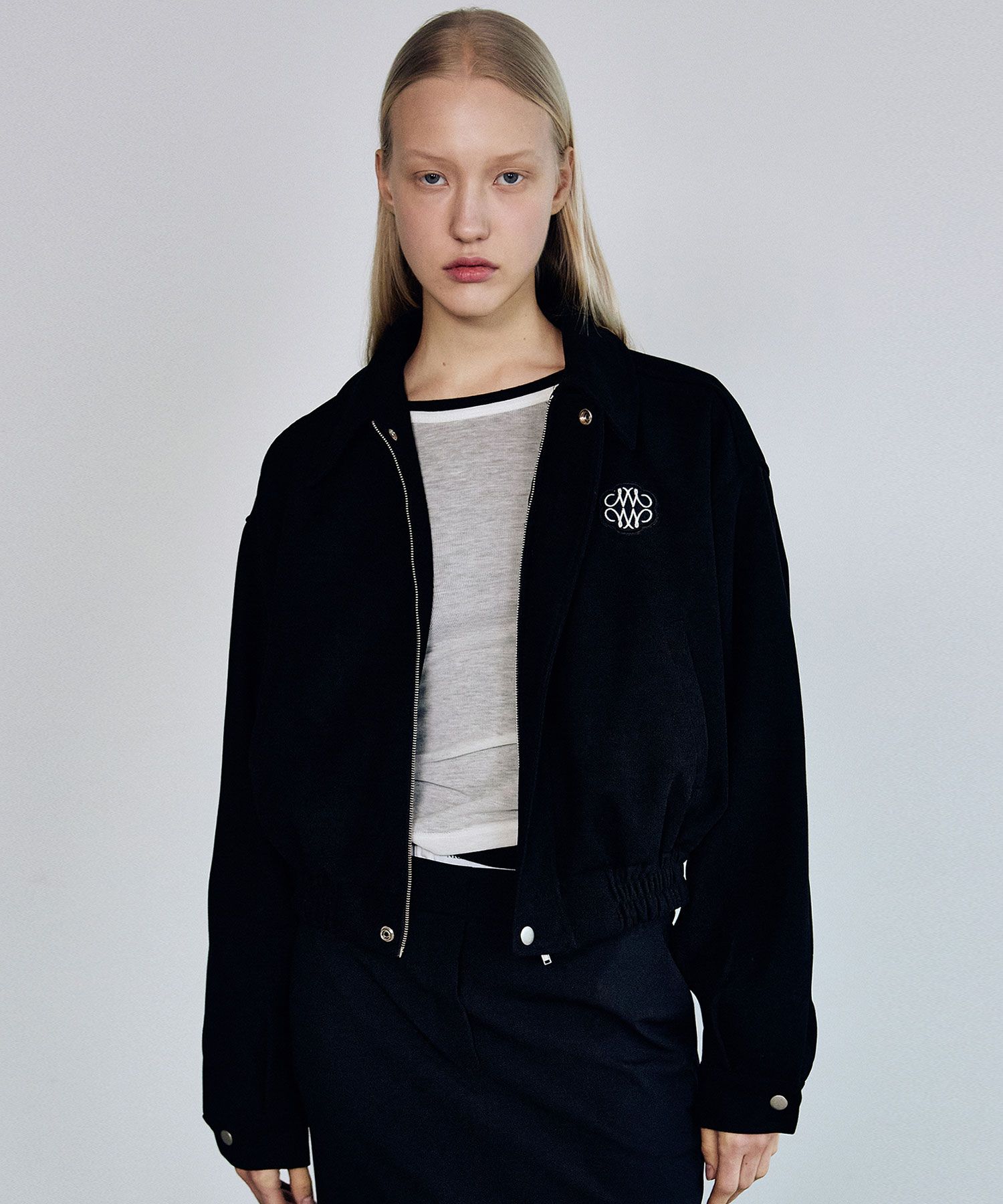 MUSINSA公式 | NICK&NICOLE NICOLE STANDARD BLOUSON JACKET_BLACK