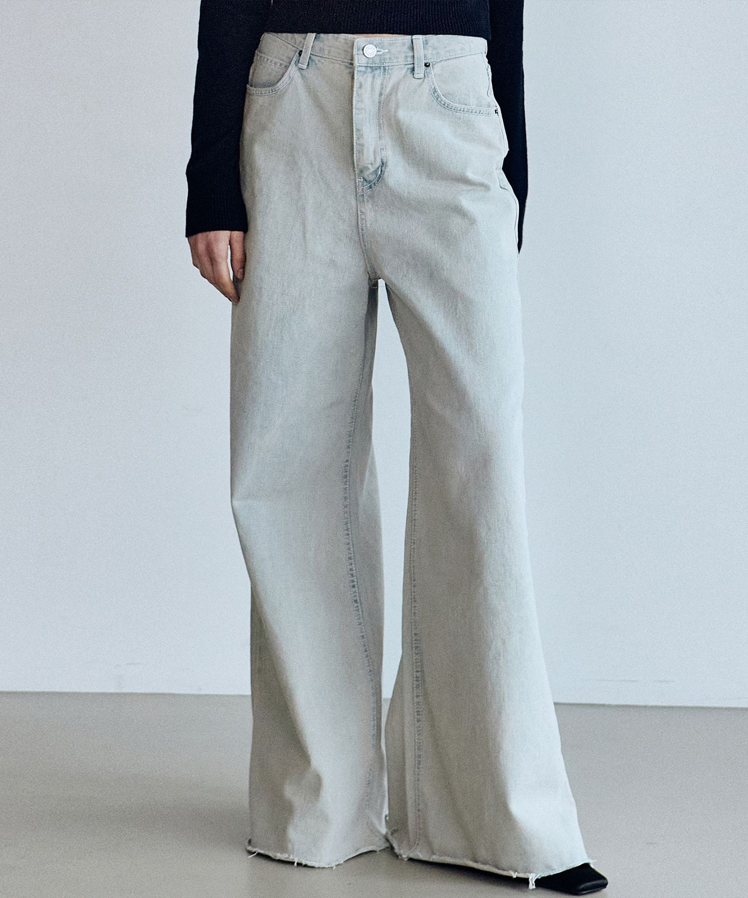 MUSINSA | NICK&NICOLE VINTAGE DUSTY WASHING WIDE PANTS_LIGHT