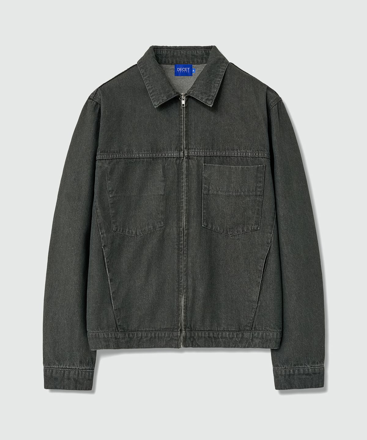 데케트(DECET) Denim Zip Jacket DCJK002DKhaki